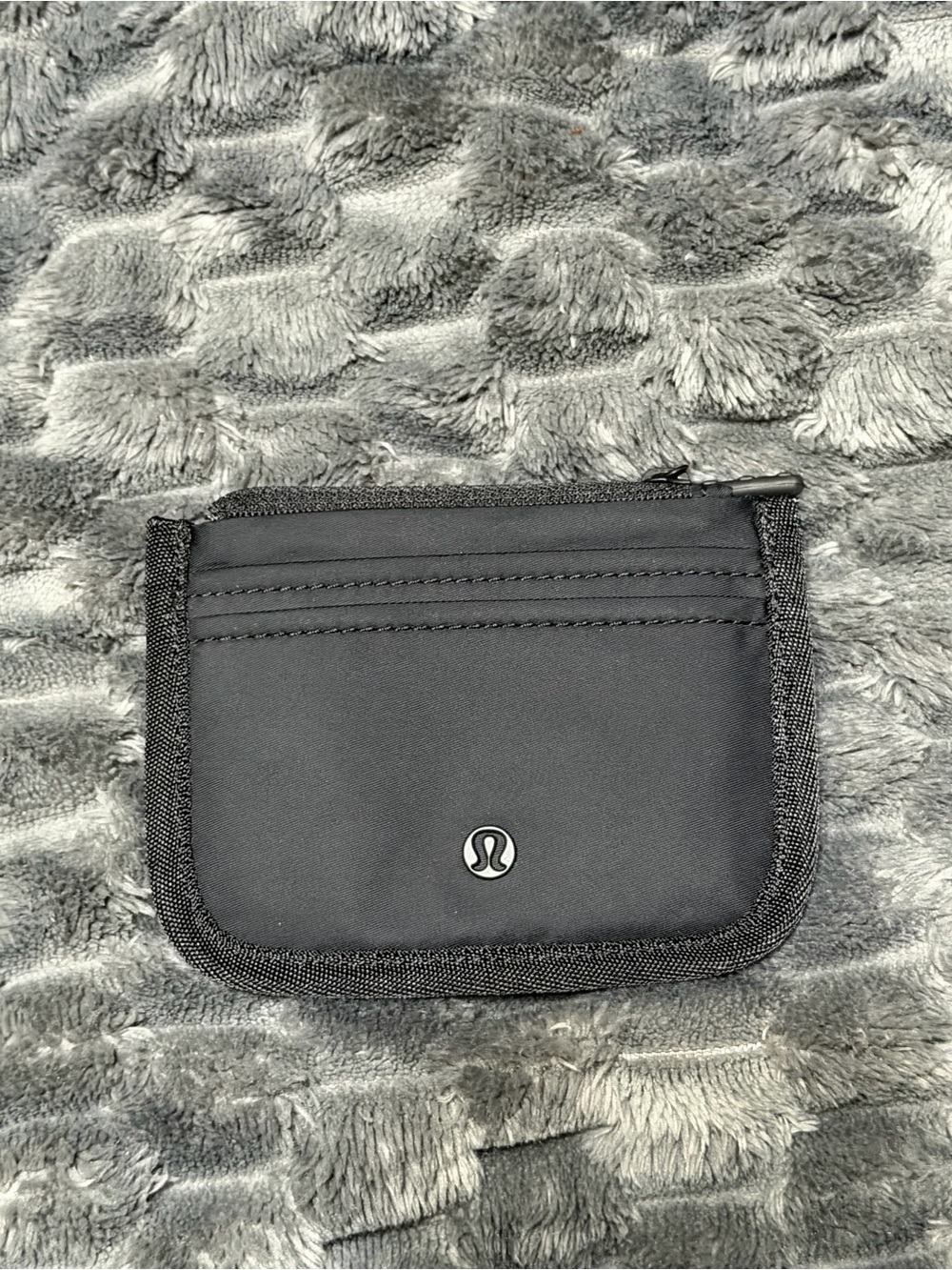 Lululemon Black Zip Card Holder Wallet
